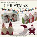 christmas punch needle patterns - 1