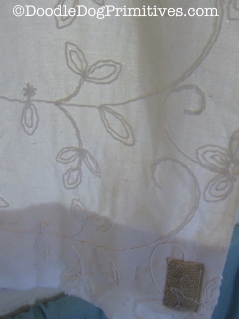 Clean vintage curtain