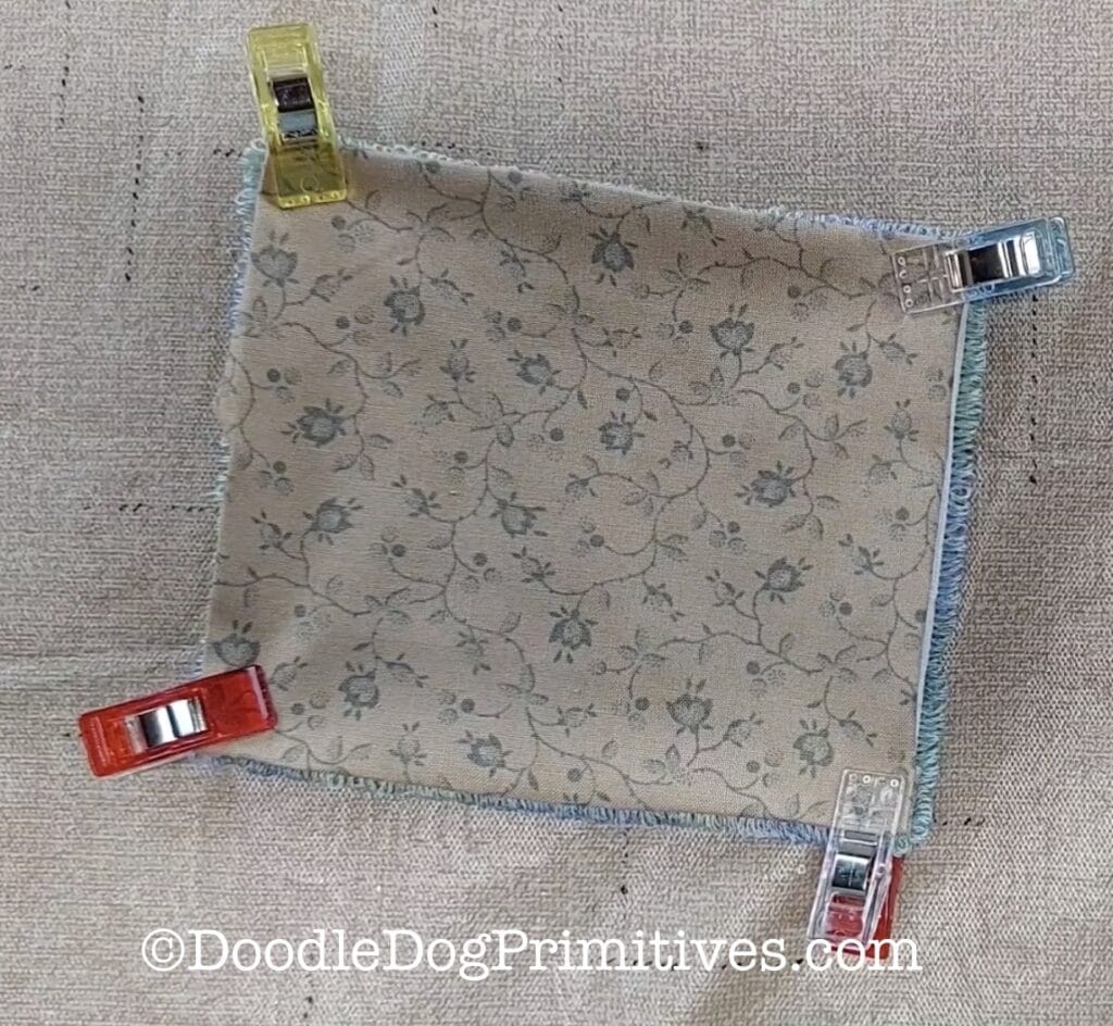 clipped at each corner