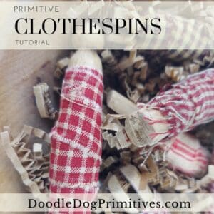 primitive clothespins