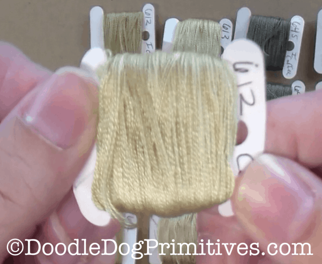 Coffee dyed floss