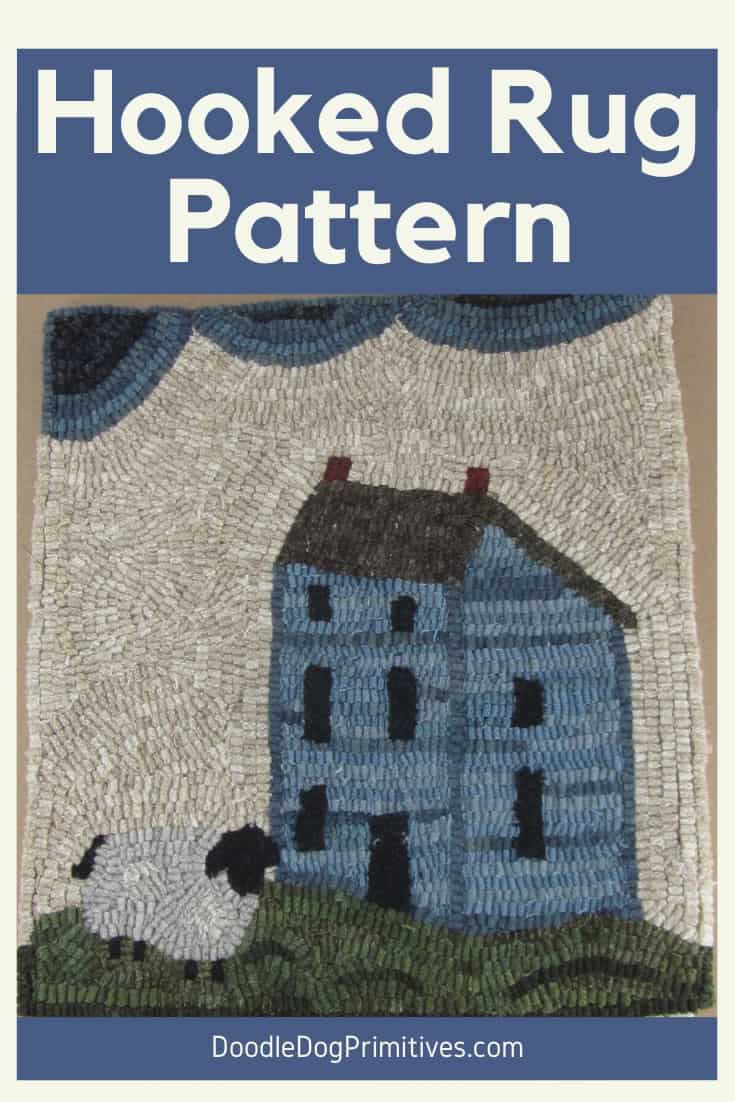 Country Home Rug Hooking Pattern
