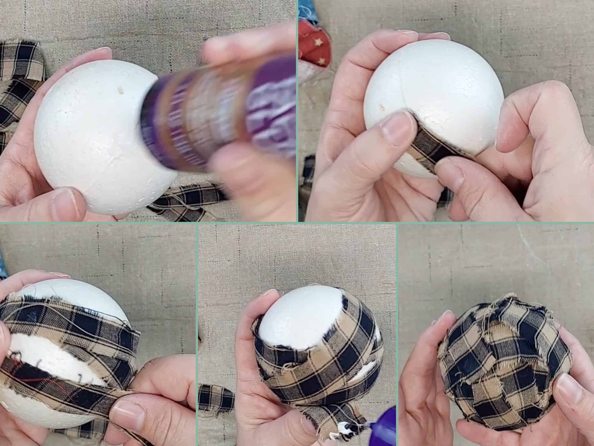 DIY Primitive Fabric Balls DoodleDog Designs Primitives