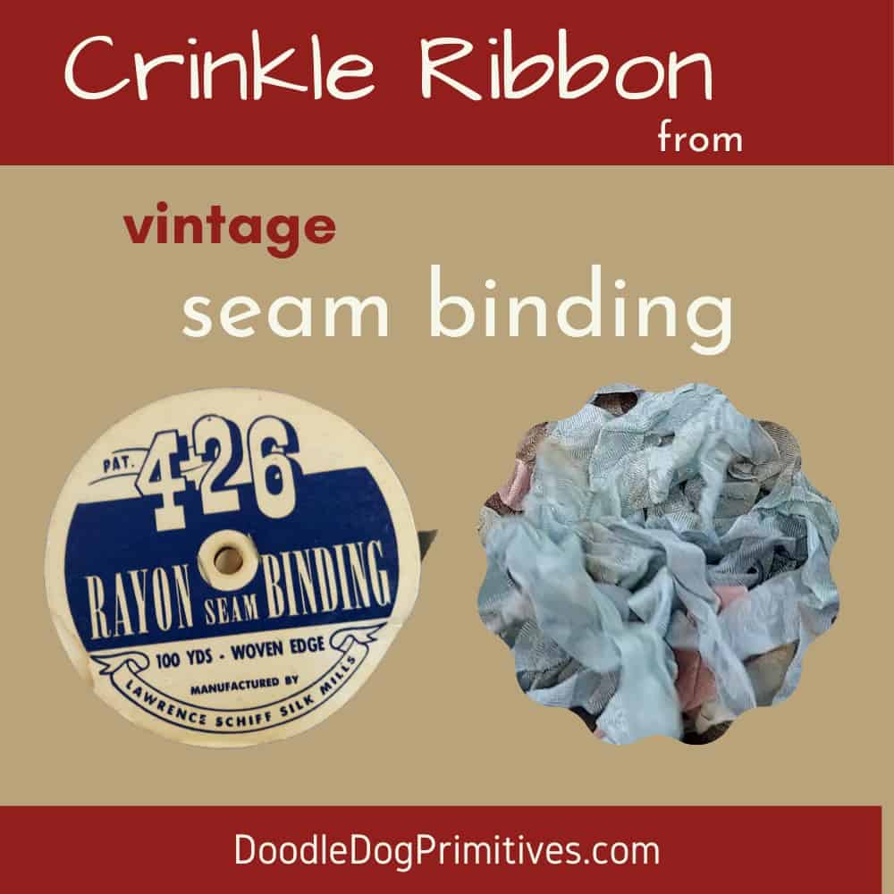 How to Make Crinkle Ribbon - DoodleDog Designs Primitives