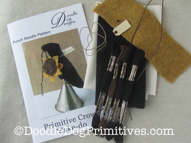 Prim Crow Punch Needle Kit