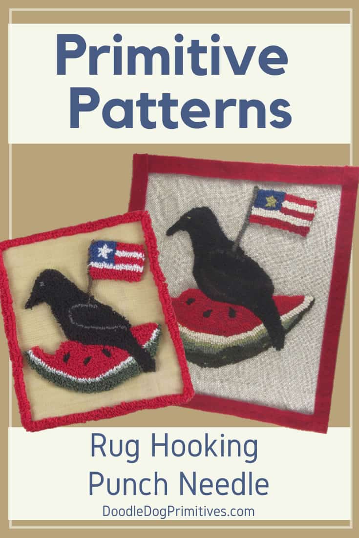 Primitive Summer Crow Patterns - DoodleDog Designs Primitives