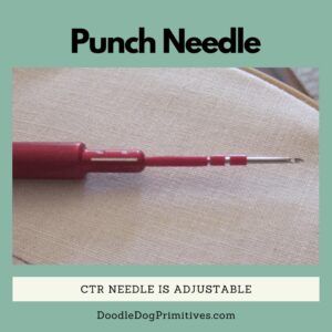 CTR punch needle is adjustable