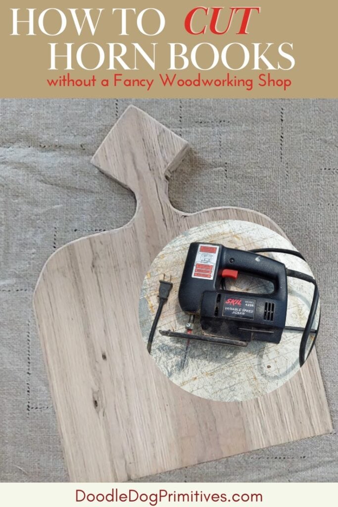 cut wooden horn books