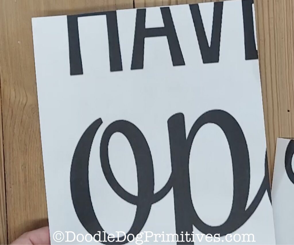 cut sign pages