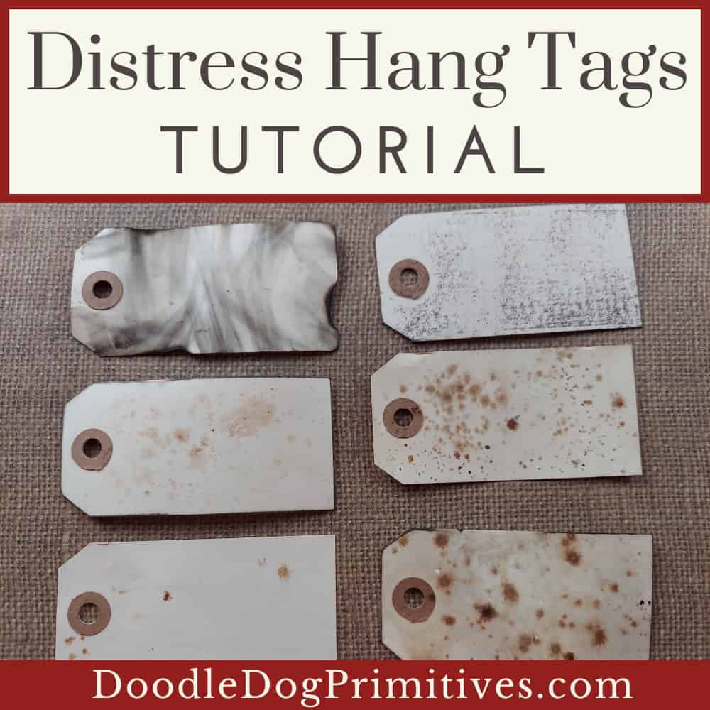 distress hang tags