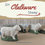 diy chalkware sheep
