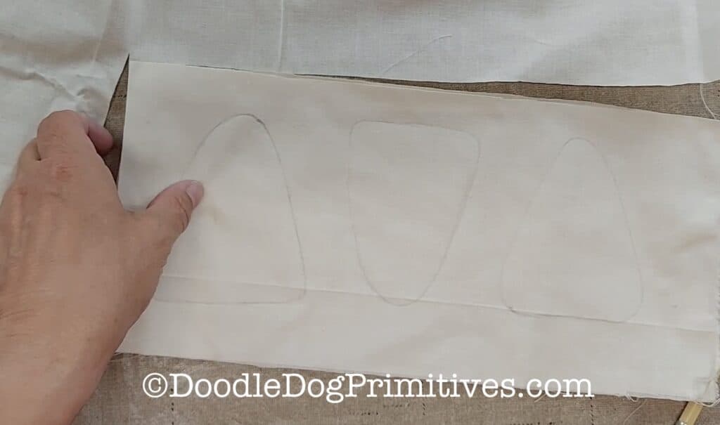 draw candy corn pattern