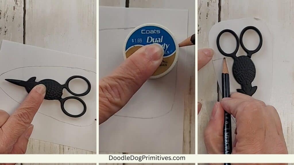 drawing scissors case pattern