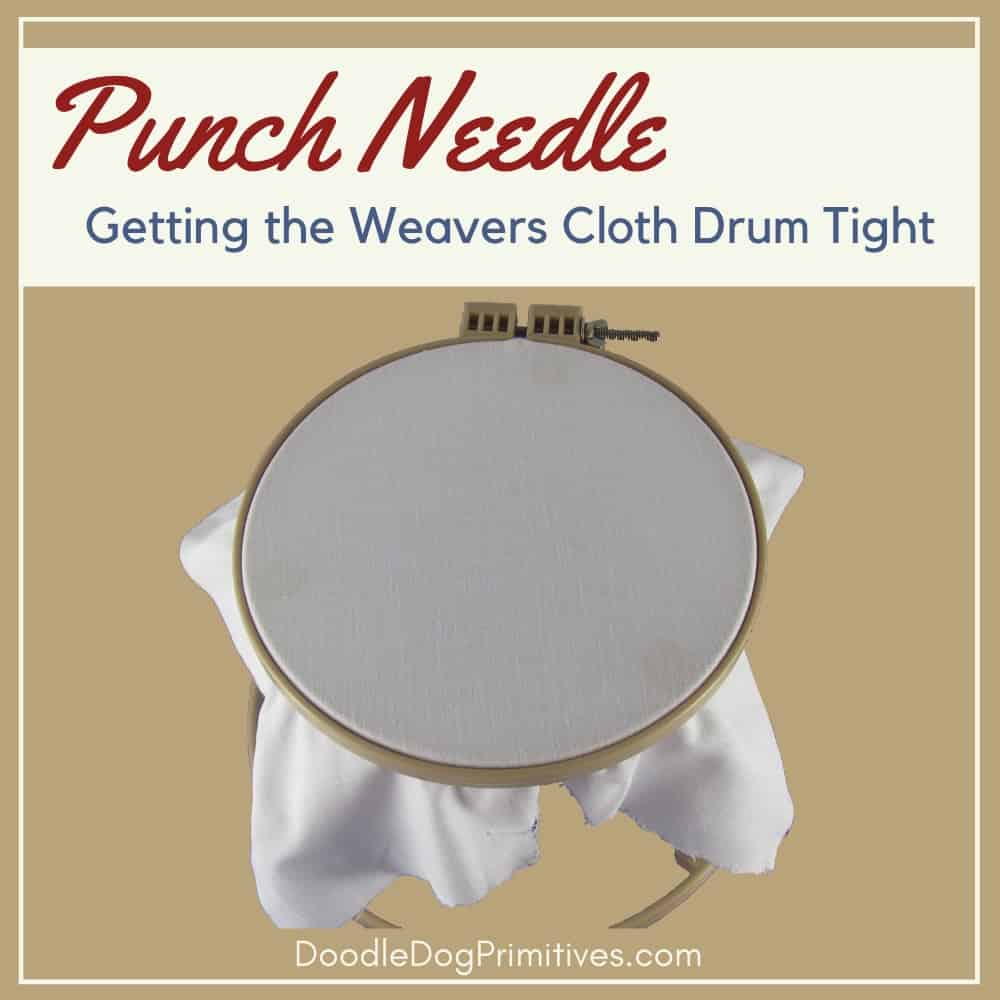 Getting the weavers cloth drum tight