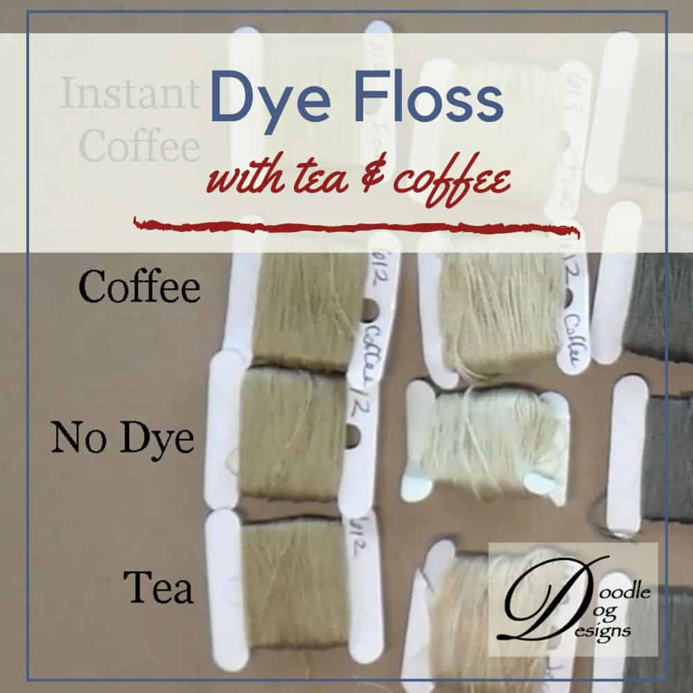 Tea & Coffee Dying Embroidery Floss