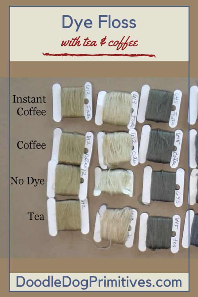 Tea & Coffee Dying Embroidery Floss