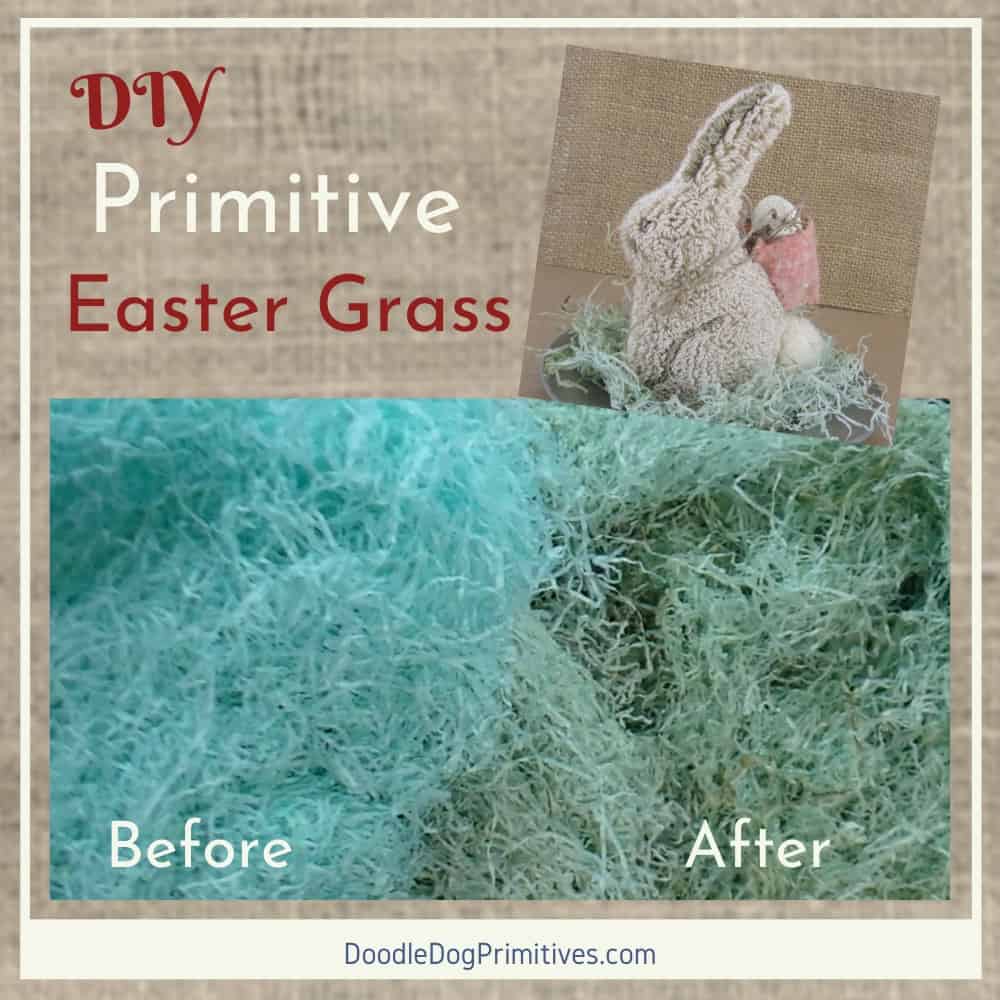 Blue Plastic Easter Grass, 3 Oz.