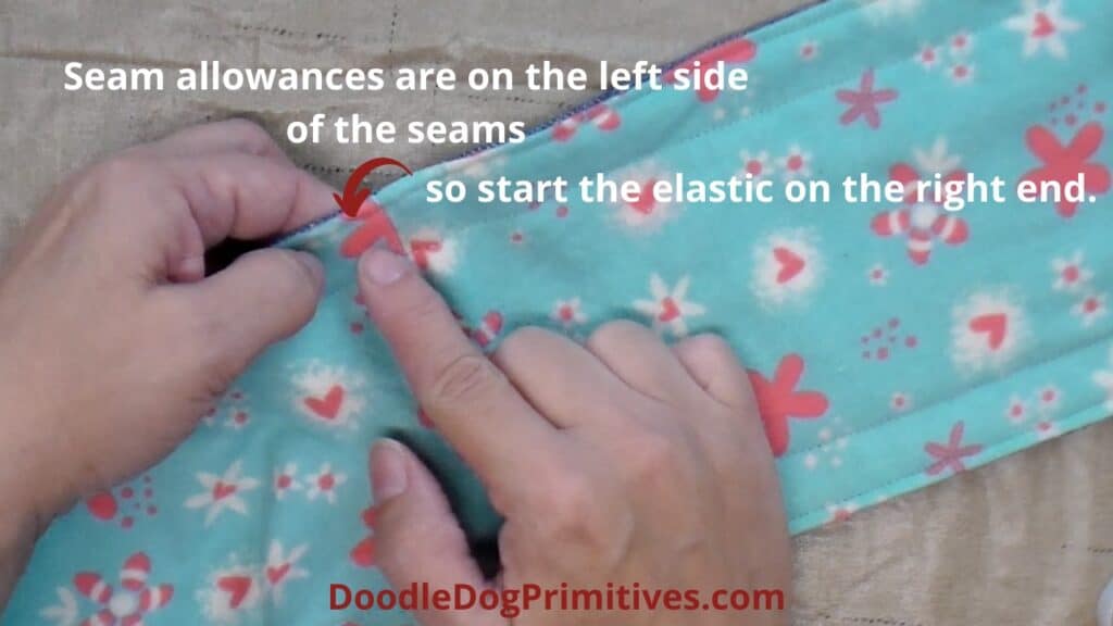 elastic seam allowances