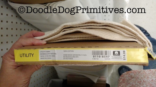 How to Prepare Monks Cloth - DoodleDog Designs Primitives