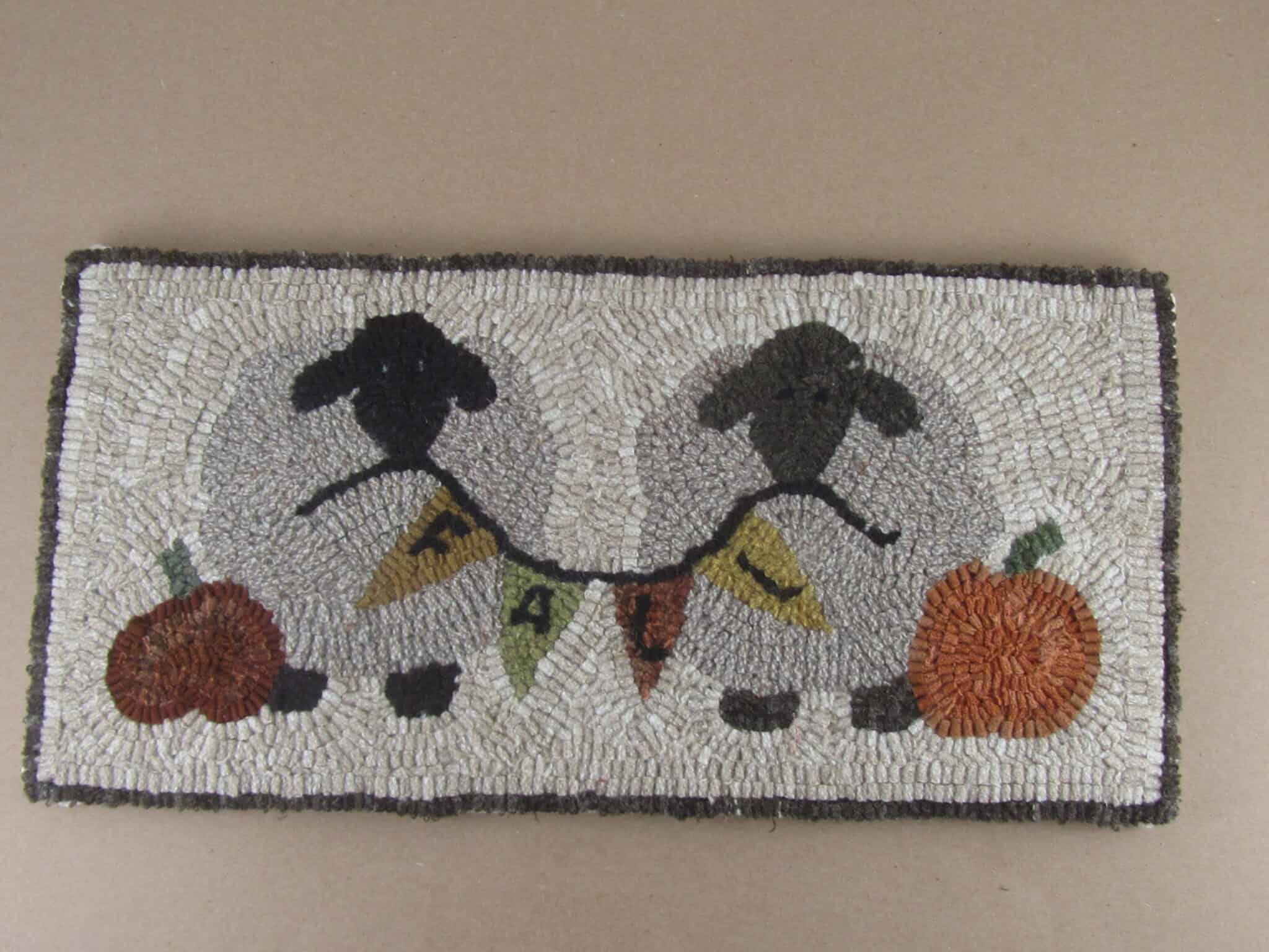 Friends Rug Pattern Fall Friends Rug Hooking Pattern - DoodleDog Designs Primitives