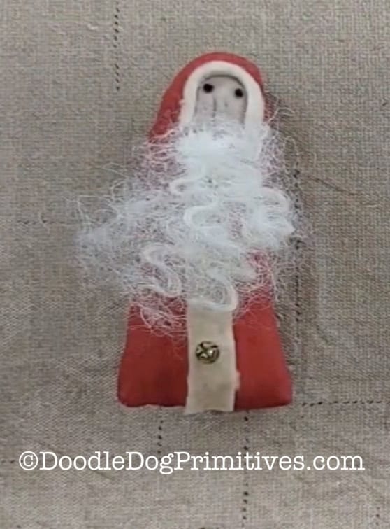 primitive Santa bowl filler