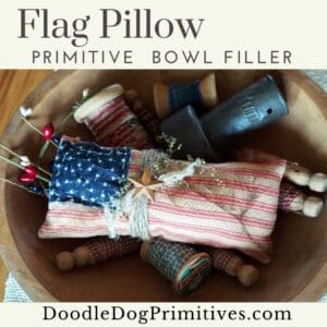 flag pillow bowl filler -