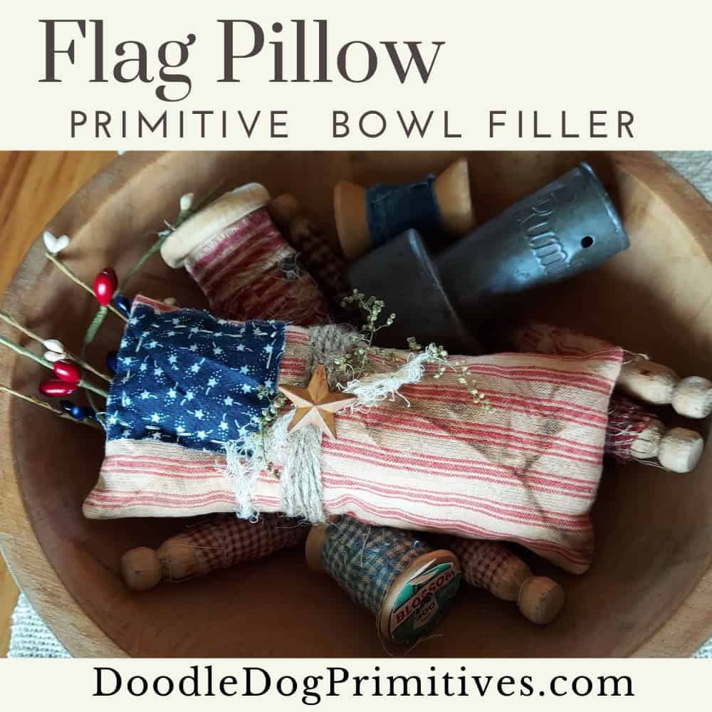 flag pillow bowl filler -