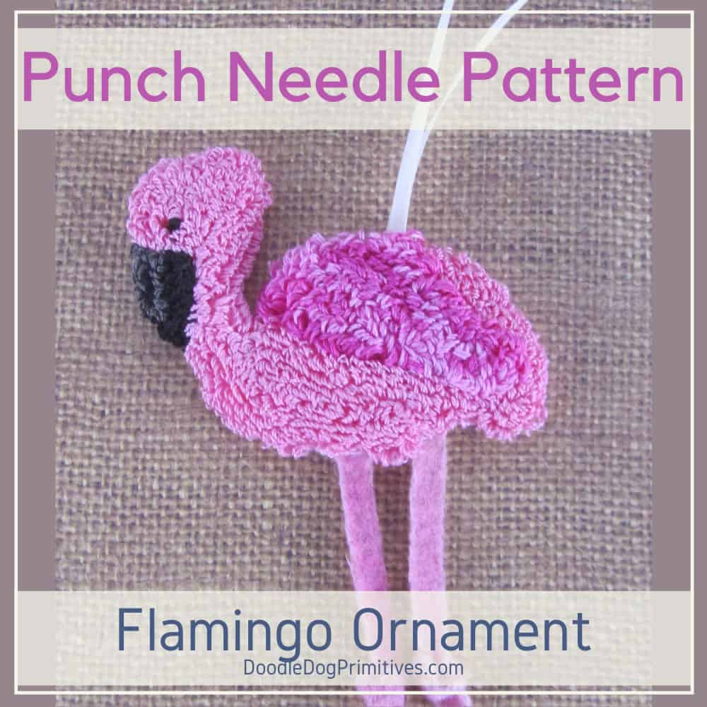 Flamingo Punch Needle Pattern