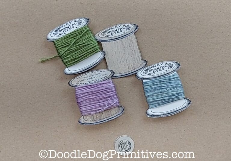 View of Organize Embroidery Floss - DoodleDog Designs Primitives