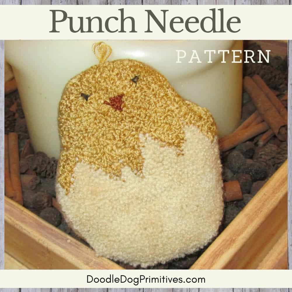 Folksy Chick Punch Needle Pattern