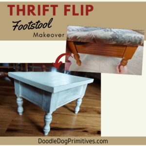 footstool makeover