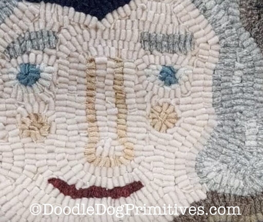 hooked george after worms dyed