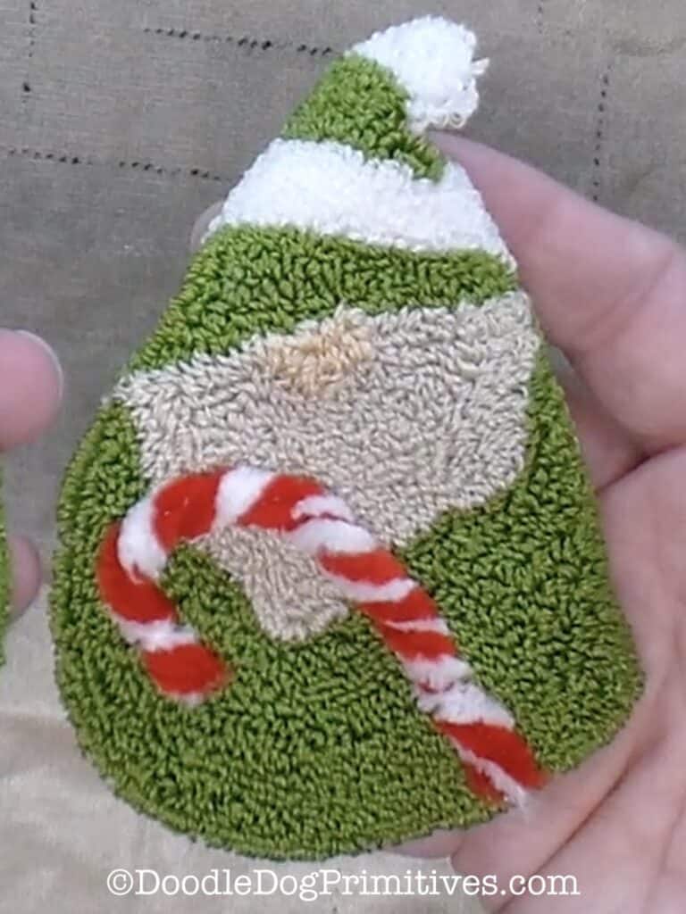 gnome with candy cane