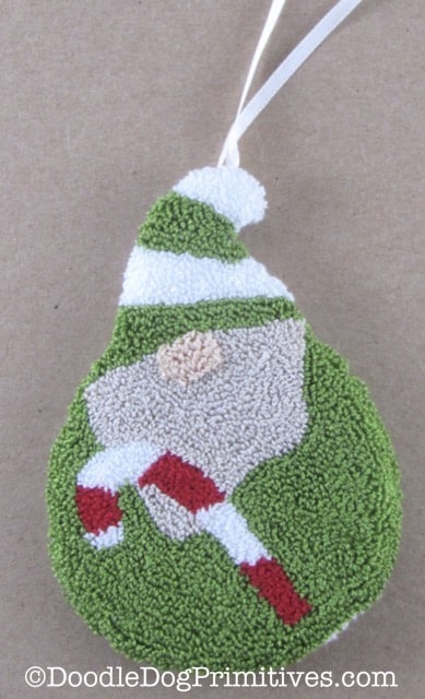 Green Gnome Christmas ornament