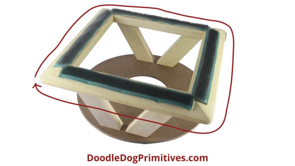 DIY Gripper Strip Frame Cozy Cover - DoodleDog Designs Primitives