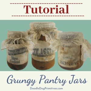 grungy pantry jar tutorial