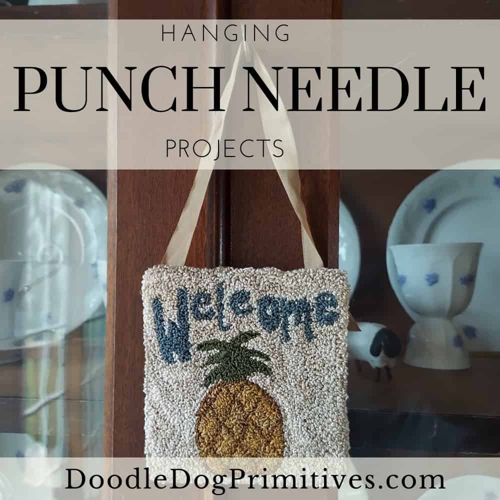 hanging Punch needle projects