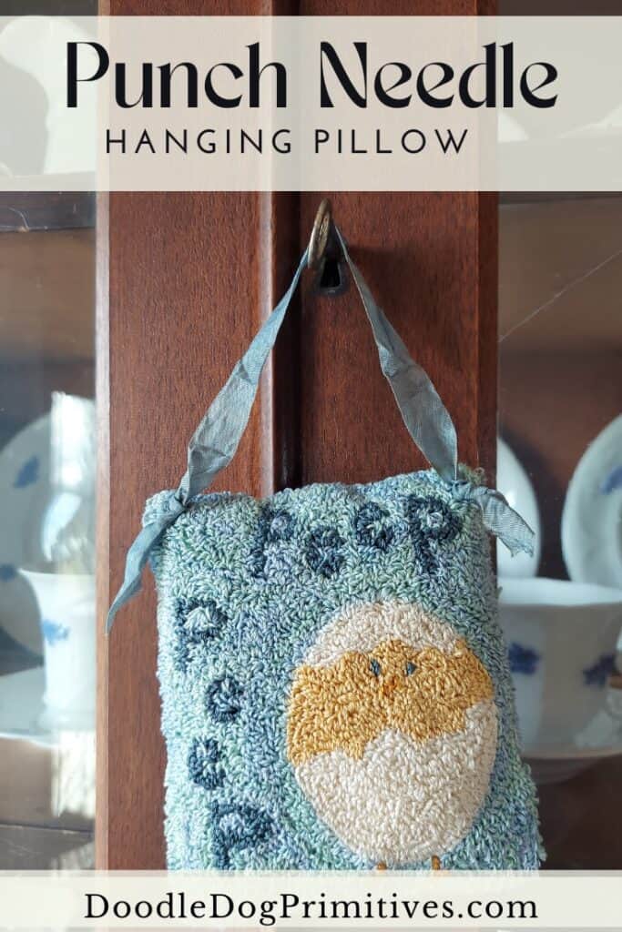 hanging pillow punch needle