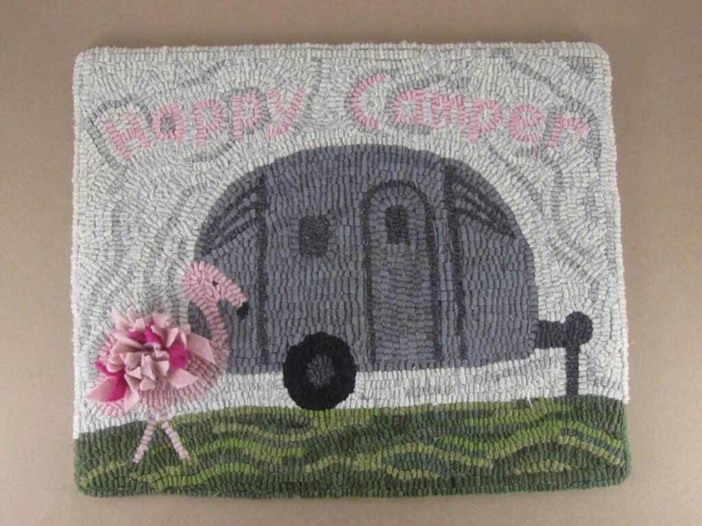 Happy Camper Rug Hooking Pattern