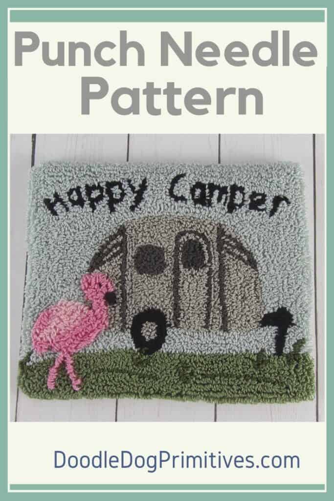 Happy Camper Punch Needle Pattern