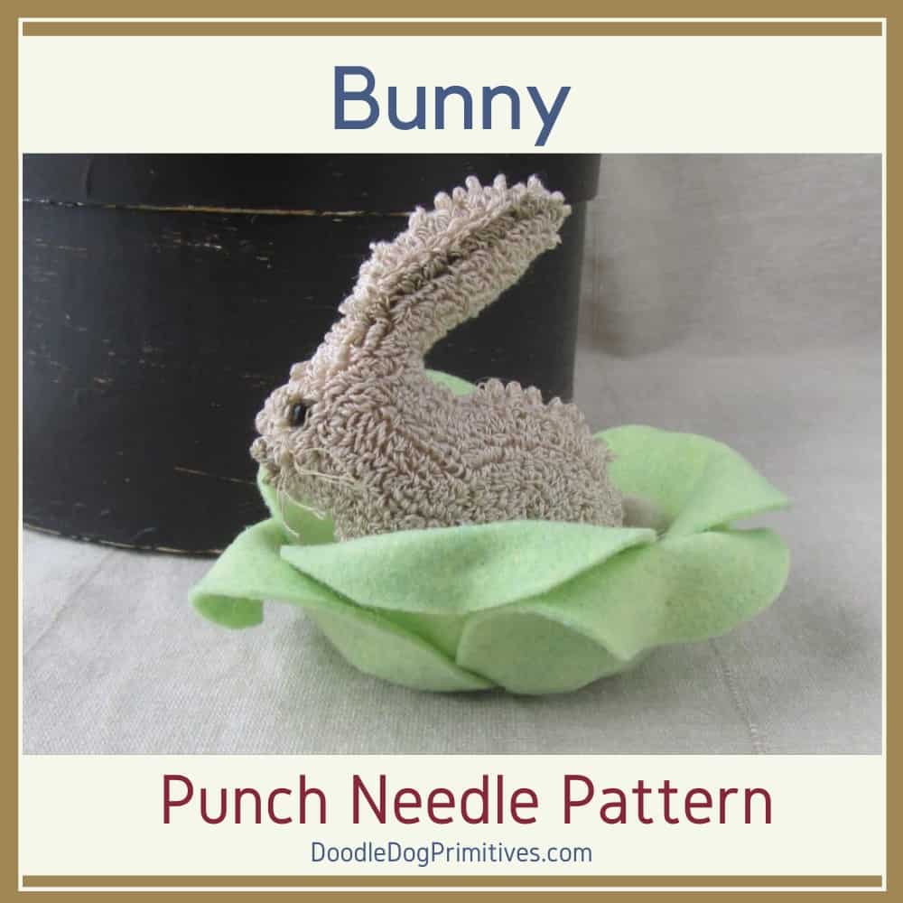 hide and seek bunny punch needle pattern