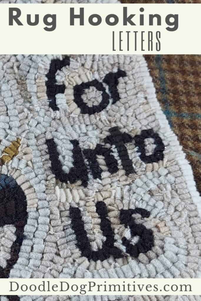 rug hook letters