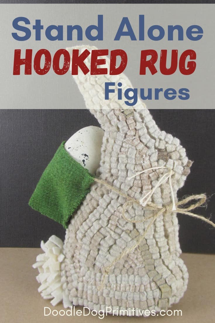 How to Make Stand Alone Hooked Rug Projects - DoodleDog Primitives
