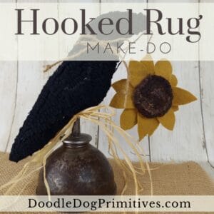 hooked rug make do