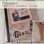 primitive Patriotic journal cover