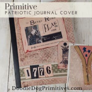 primitive Patriotic journal cover