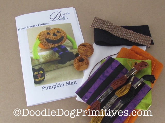 Pumpkin Man Punch Needle Kit