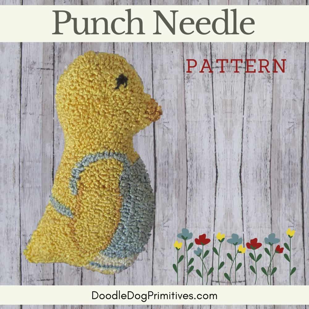Mama Chick Punch Needle Pattern