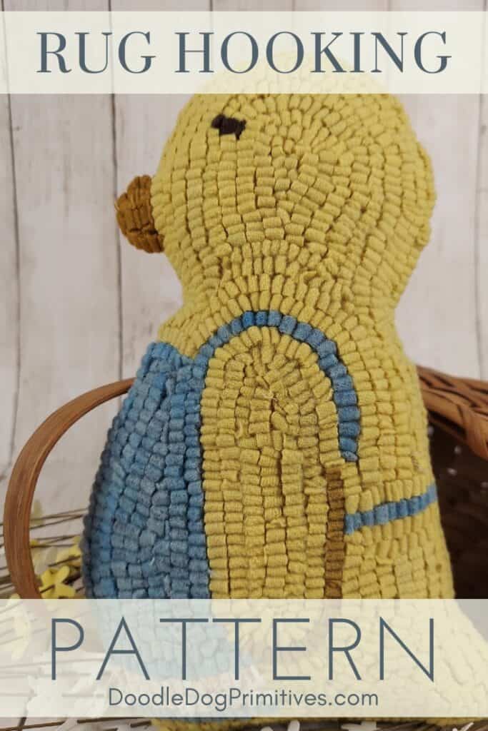 mama chick pattern rug hooking