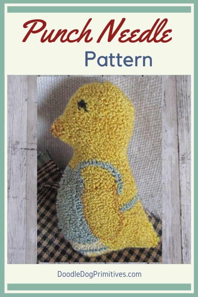 Chick Punch Needle Pattern